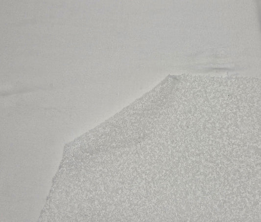 White PFD Cotton Velour French Terry Knit Fabric
