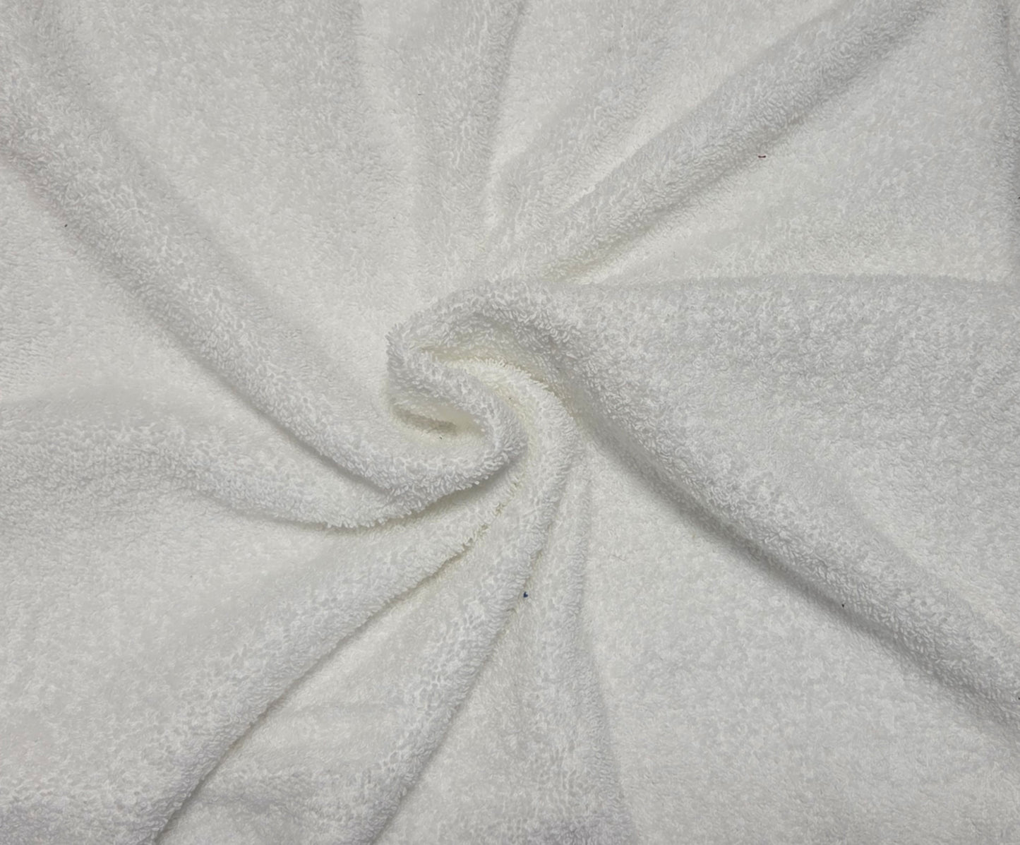White PFD Cotton Velour French Terry Knit Fabric