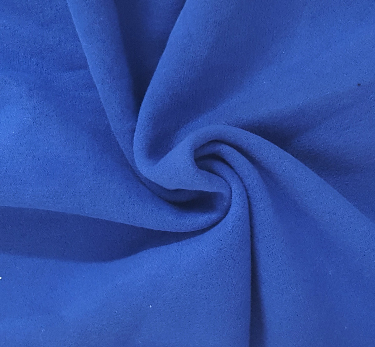 royal blue cotton sweatshirt fleece brushed knit fabric by the yard for hoodies, sweatshirts, zip ups, blankets