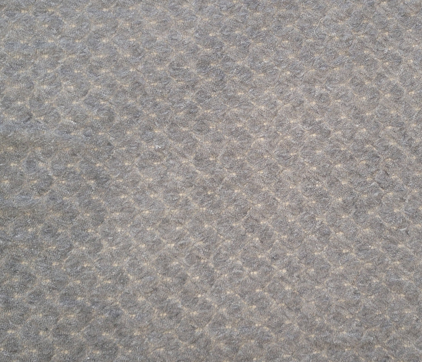 Gray Cotton Crochet Knit Lace