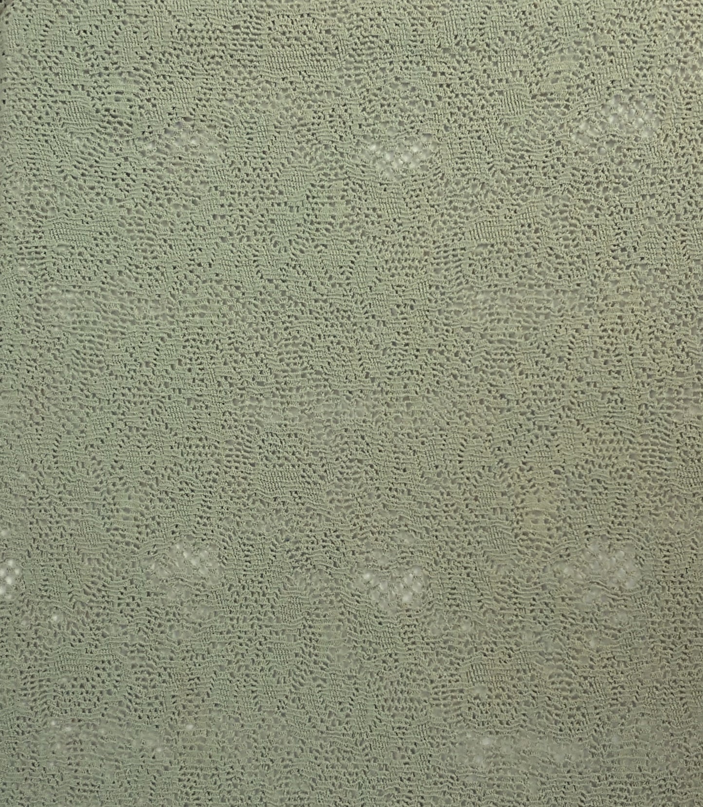Sage Cotton Crochet Knit Lace