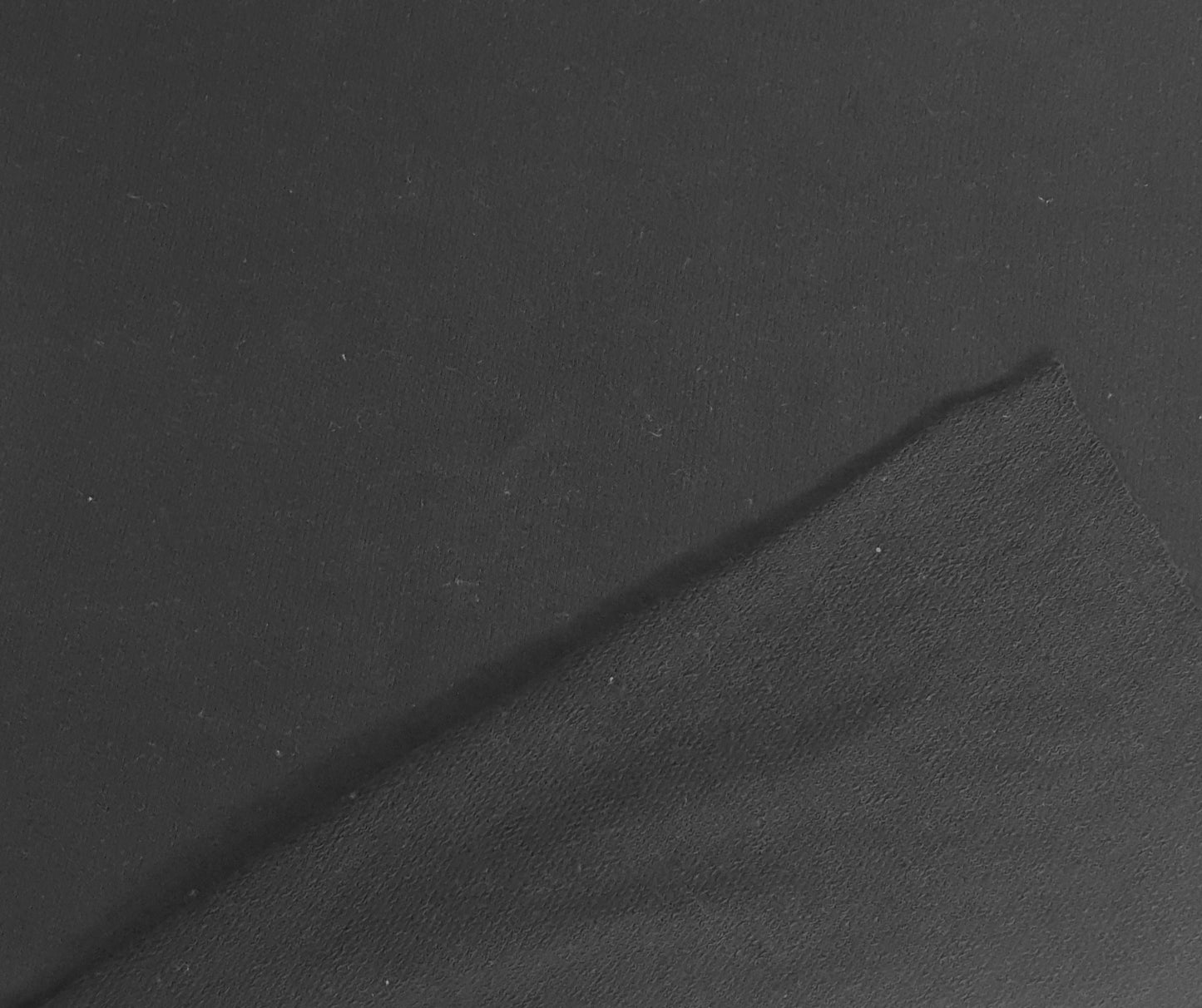 Black Cotton French Terry Knit 220GSM