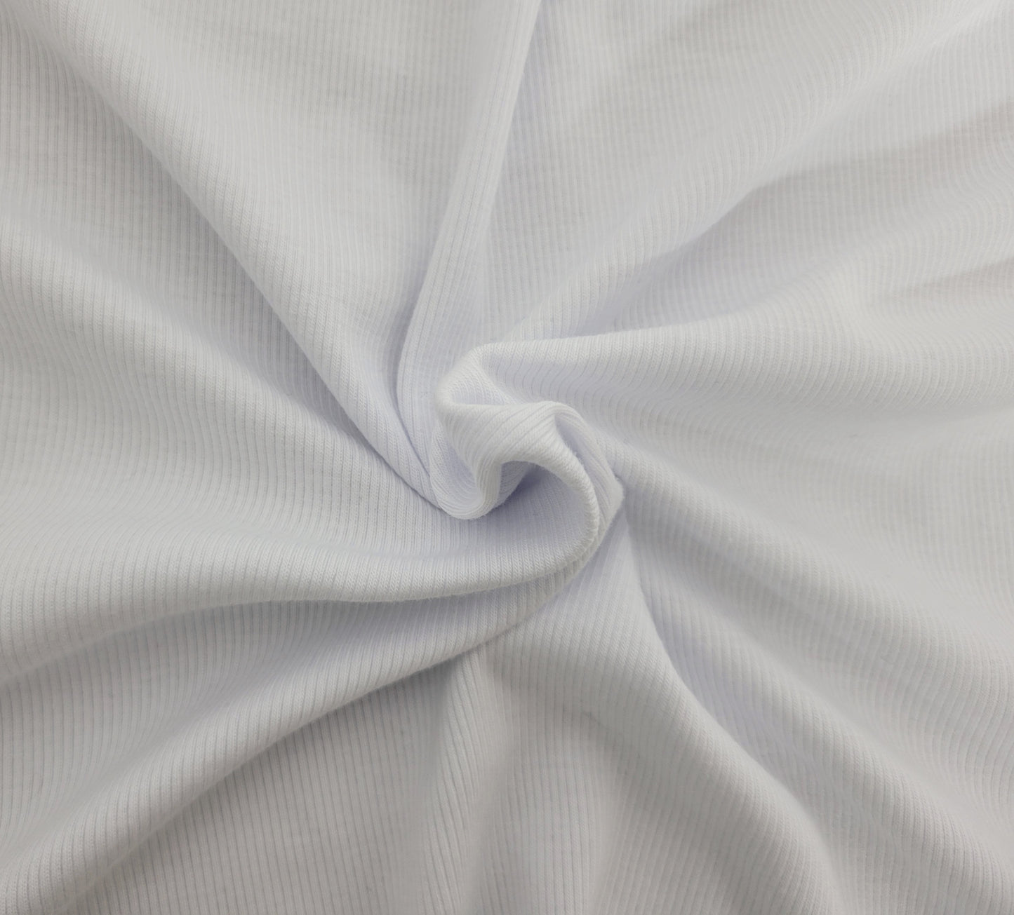 Cool White 2x1 Rib Modal Cotton Spandex