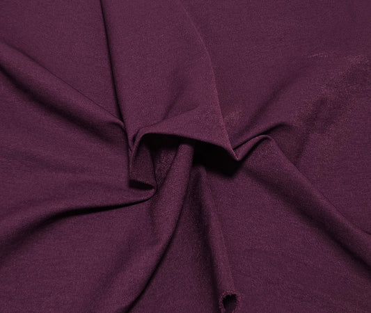 Purple Cotton Blend Twill Spandex Fabric 260GSM