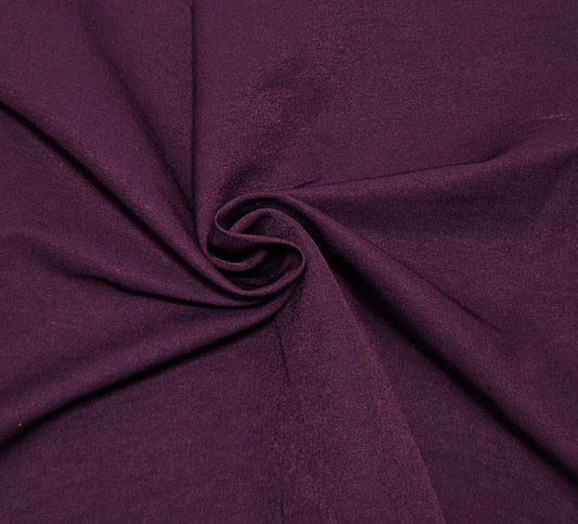 Purple Cotton Blend Twill Spandex Fabric 260GSM