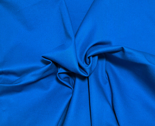 blue stretch cotton twill fabric by the yard for aprons, workwear, pants,