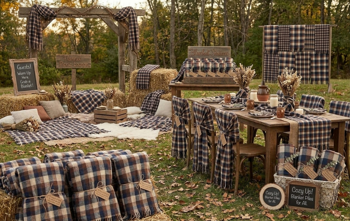 Wedding Guest Blanket Throws | Party Favors 60"x40"