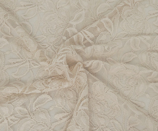 Cream Floral Lace