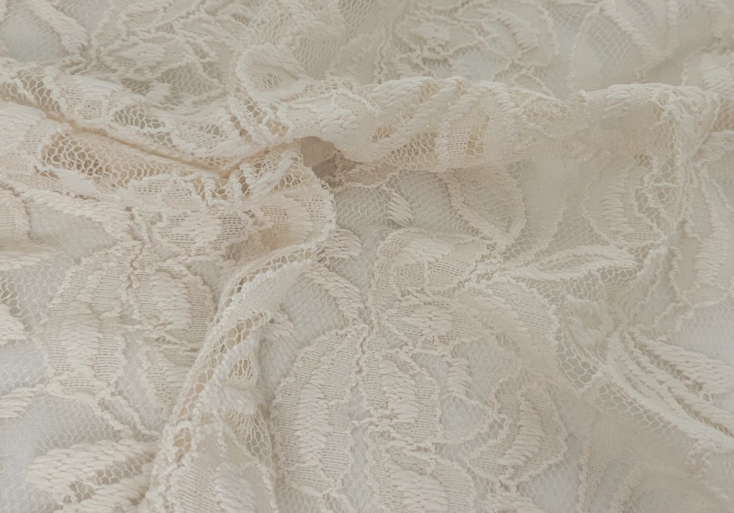 Cream Floral Lace