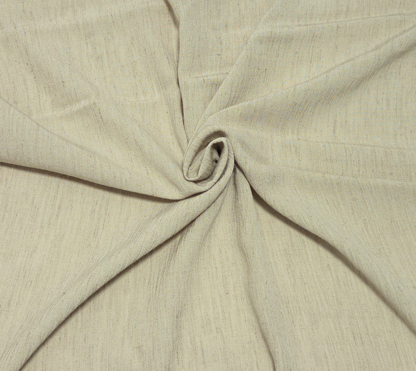 Khaki Crinkle Woven Linen Rayon Fabric