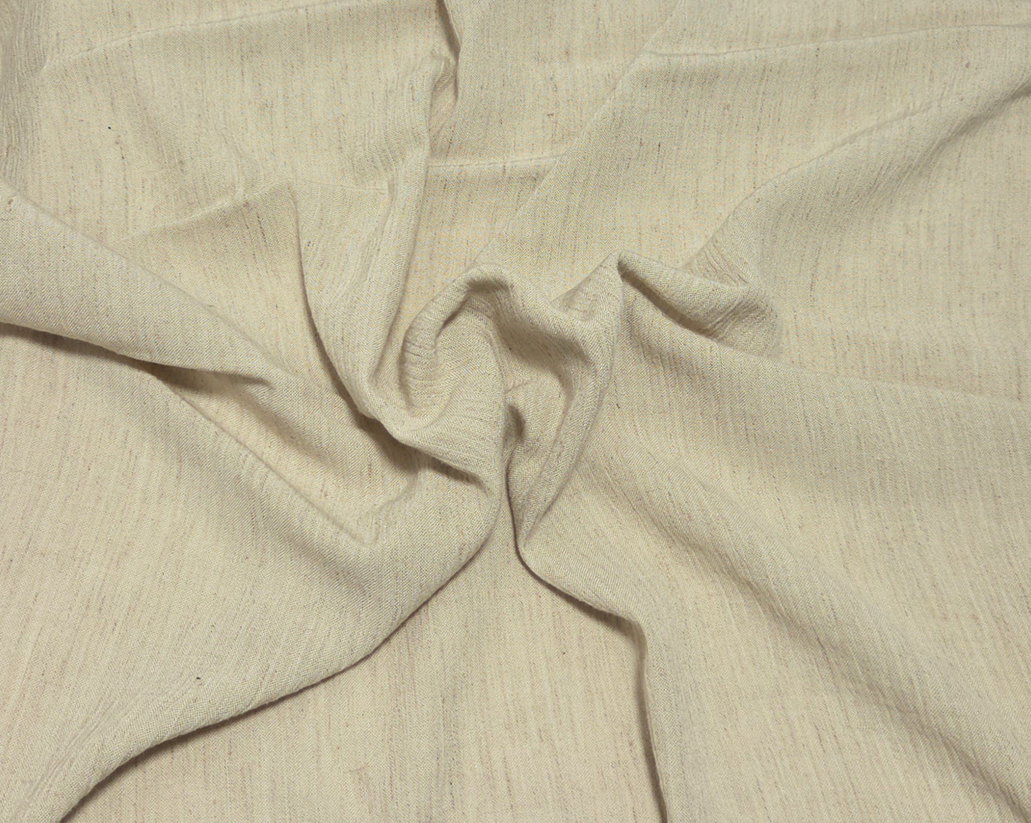 Khaki Crinkle Woven Linen Rayon Fabric