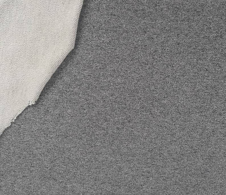 Lt. Charcoal Cotton French Terry Knit 330GSM