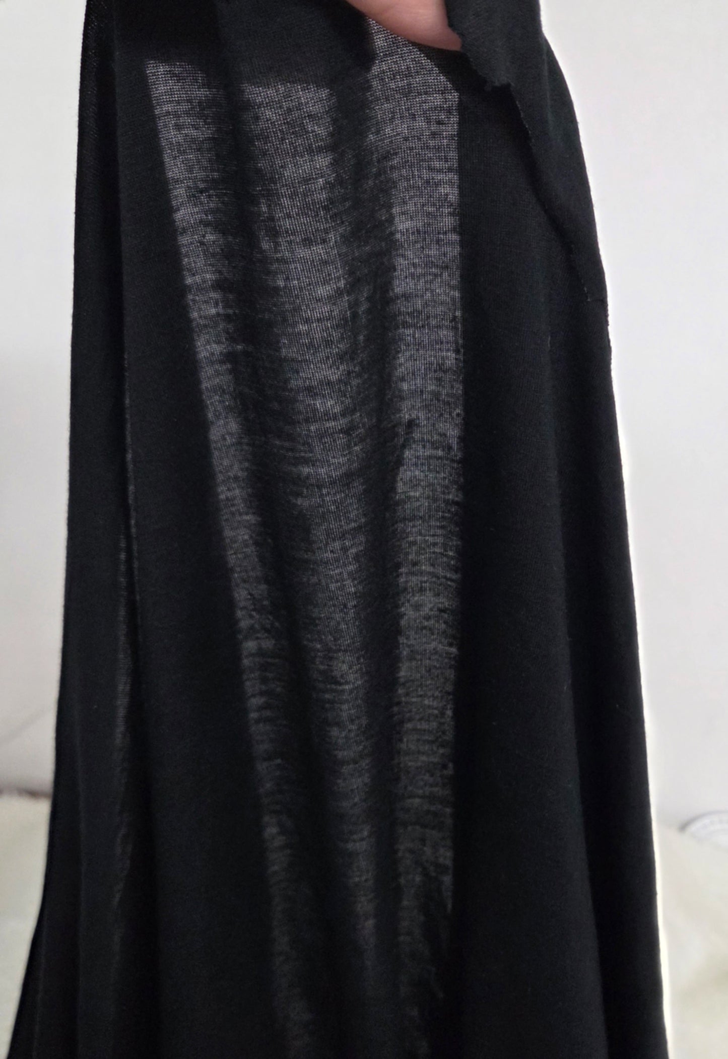 Black Micro Modal Spandex Jersey 130GSM