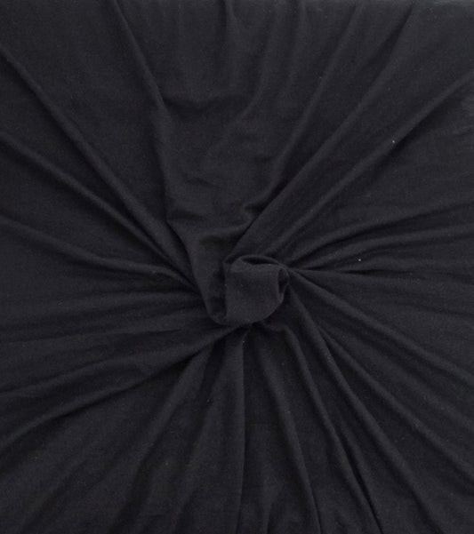 Black Micro Modal Spandex Jersey 130GSM