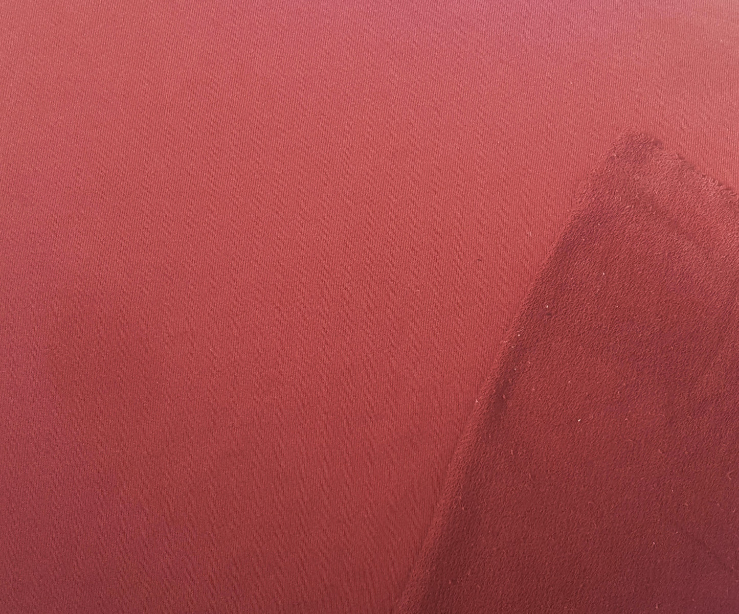 Maroon Cotton Blend French Terry Knit