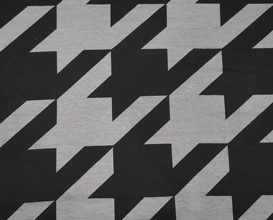houndstooth print pont roma double knit fabric by the yard and wholesale