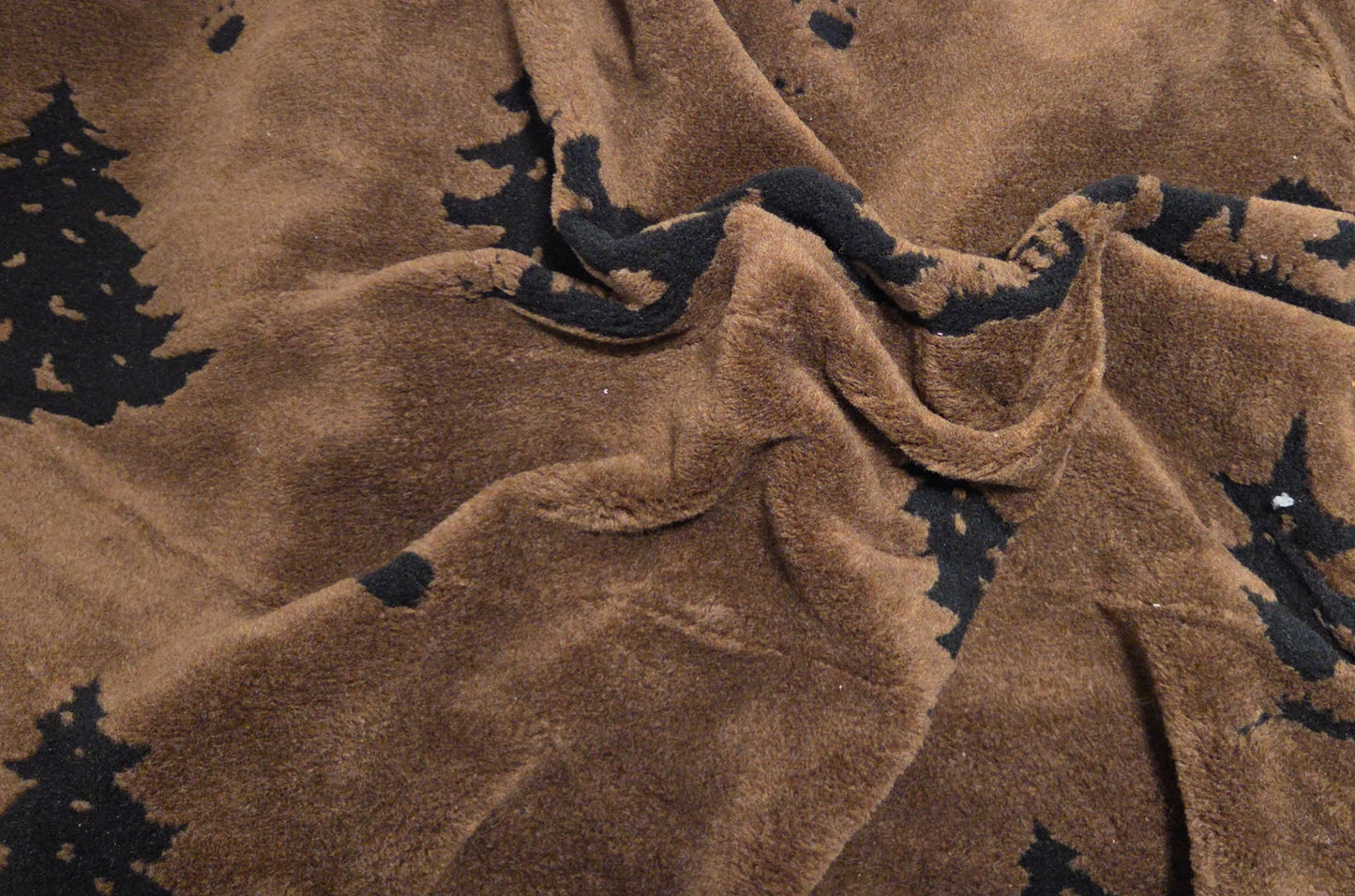 Sherpa Fleece Bear in Woods Yarn Dye Print