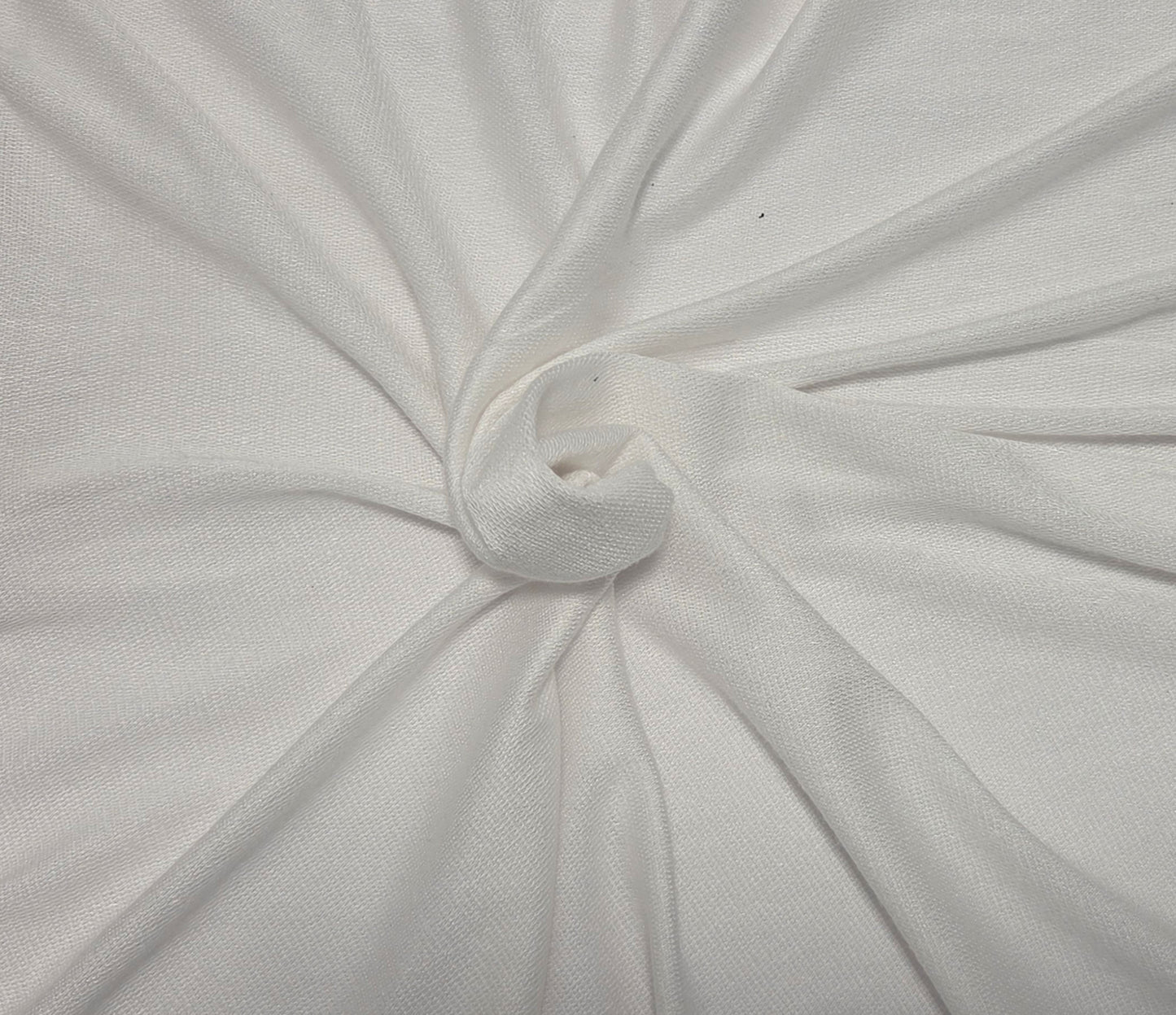 White Siro Micro Modal Baby French Terry Knit