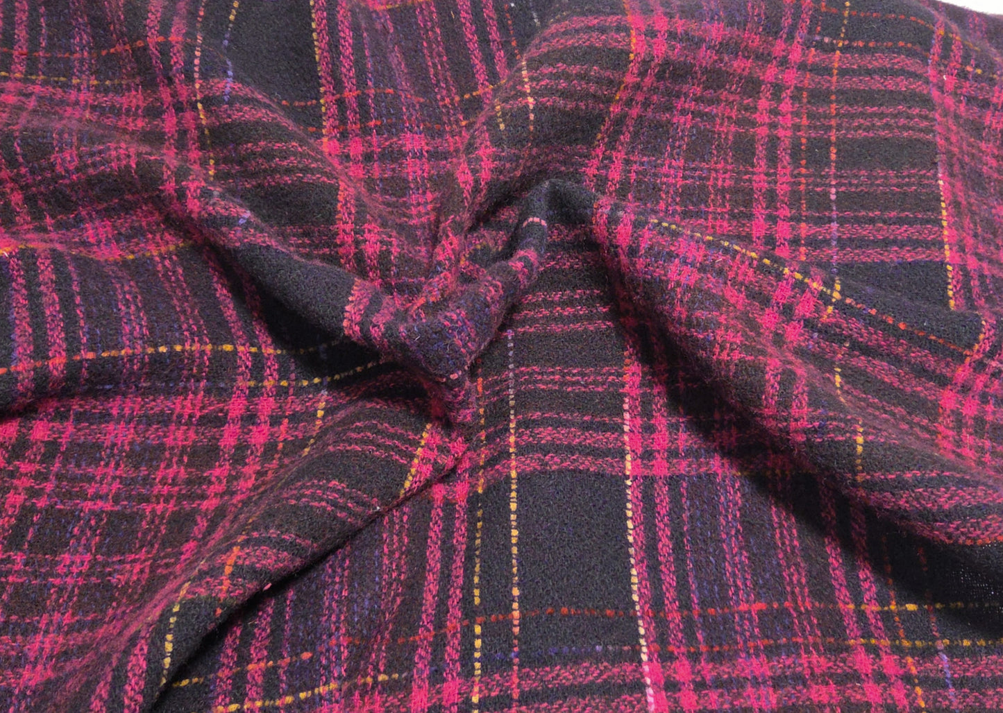 deadstock pink wool blend knit fabric by the yard and wholesale in los angeles for jackets, dresses, coats