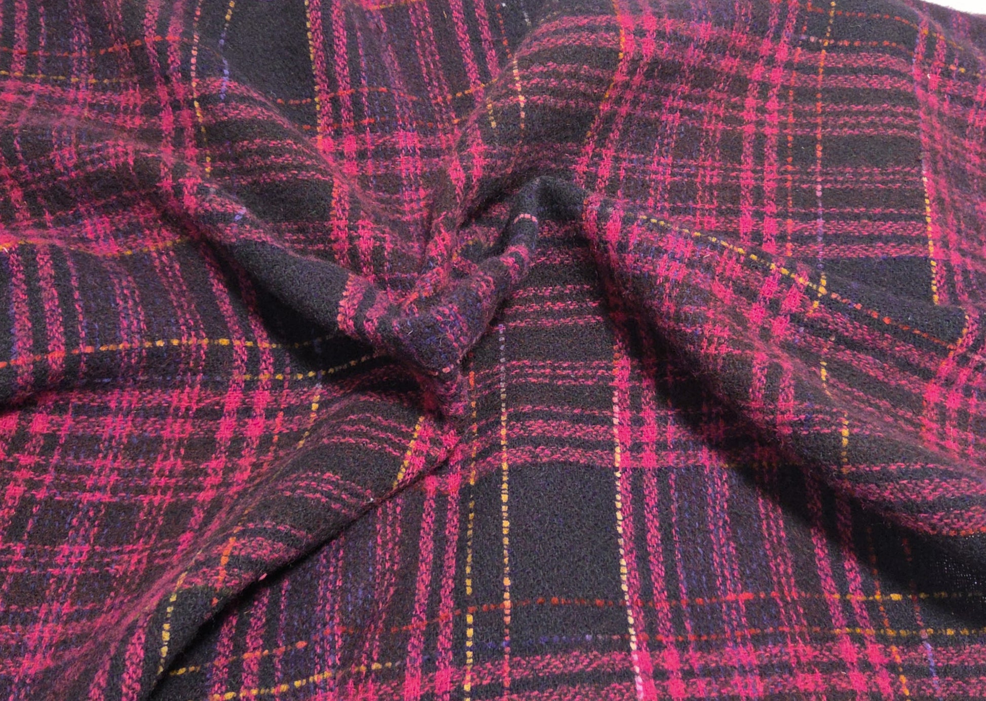 deadstock pink wool blend knit fabric by the yard and wholesale in los angeles for jackets, dresses, coats
