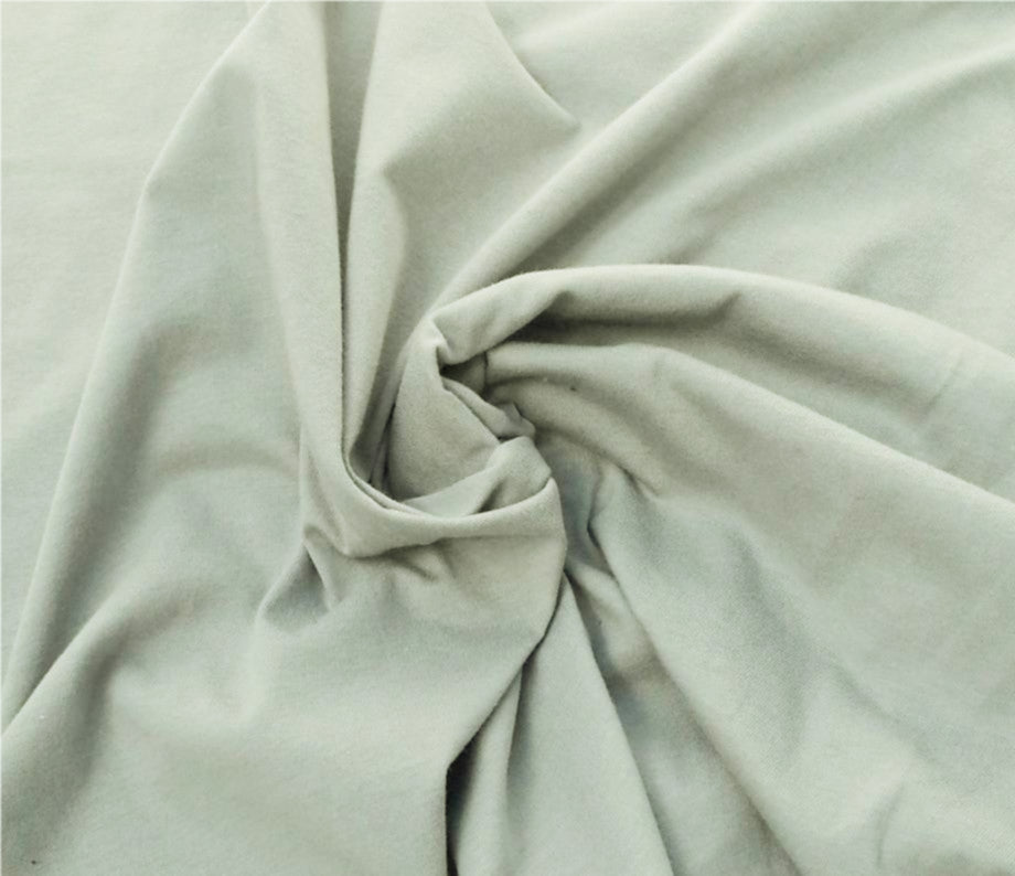 Silver Cotton Jersey Fabric