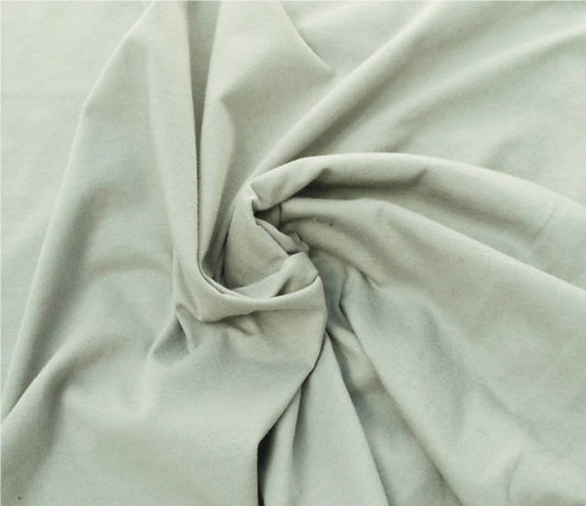 Silver Cotton Jersey Fabric