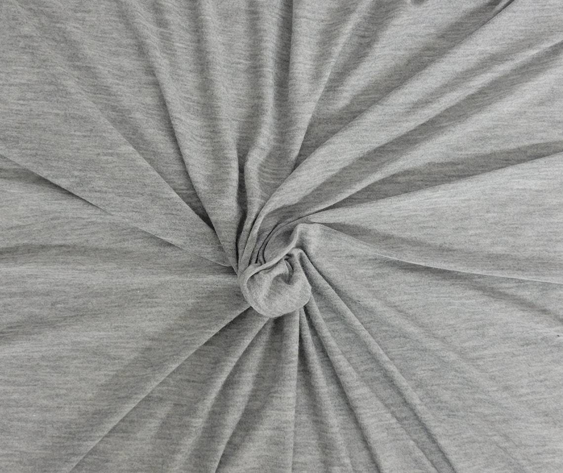 Heather Gray Silk Modal Jersey