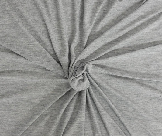 Heather Gray Silk Modal Jersey