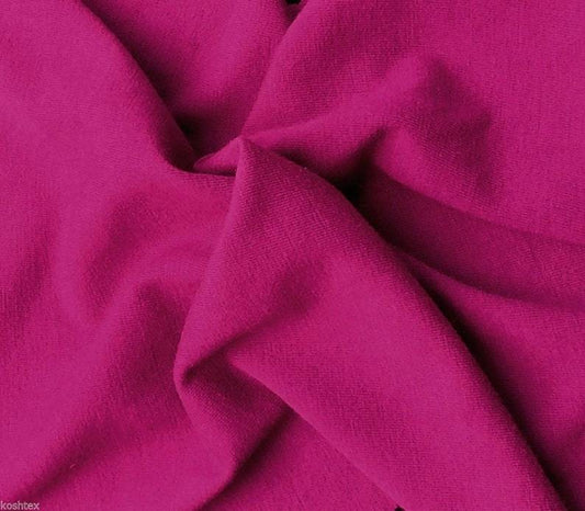 Wool Blend Jersey Knit Fabric Hot Pink