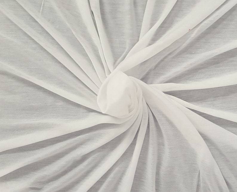 Ivory Micro Tencel Jersey Fabric
