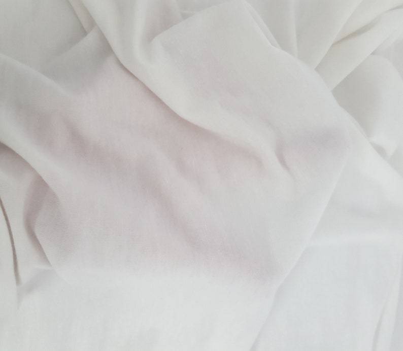 Ivory Micro Tencel Jersey Fabric