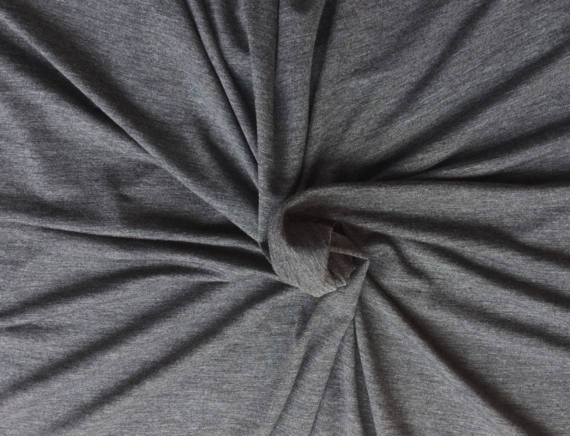 Micro Modal Rayon Spandex Heather Charcoal – Koshtex