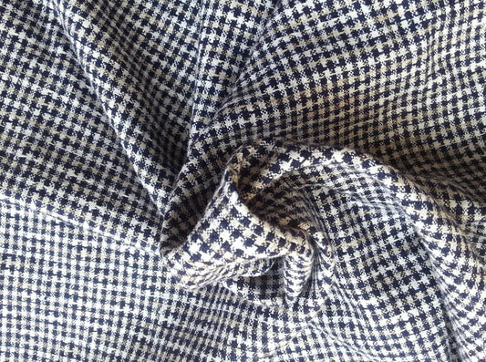 deadstock yarn dye linen cotton woven fabric by yard and wholesale in los angeles for shirts dresses napkins
