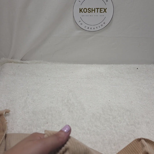 Beige 100% Cotton 6 Wale Jumbo Corduroy Fabric