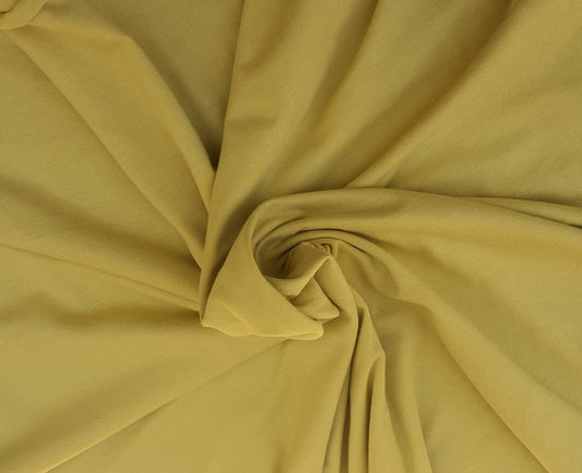 Mustard Yellow Organic Cotton Spandex Jersey 4/16
