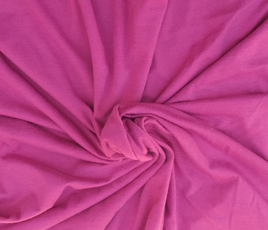 Raspberry Organic Cotton Spandex Jersey 4/16