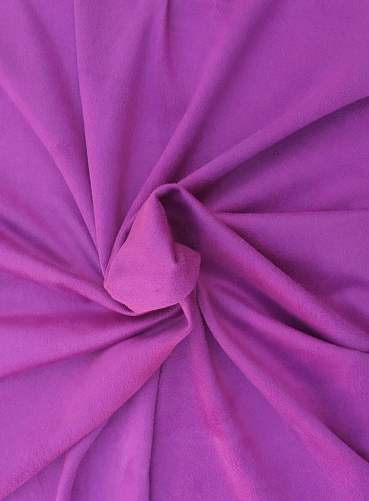 Magenta Micro Faux Suede Spandex