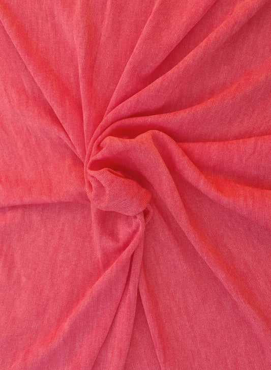 Coral Cashmere Like Sweater Knit 3/16