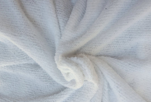 White Mohair Sweater Knit 5/16