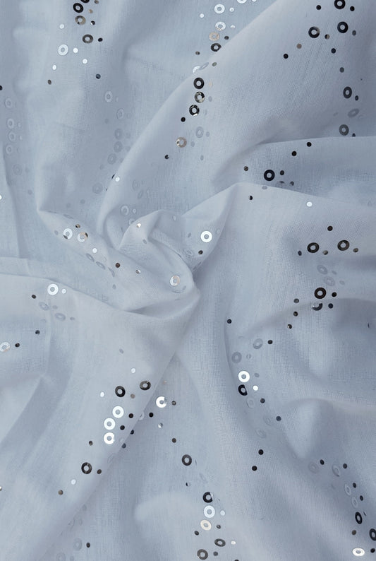 White with Silver Sequins Jersey 2/16