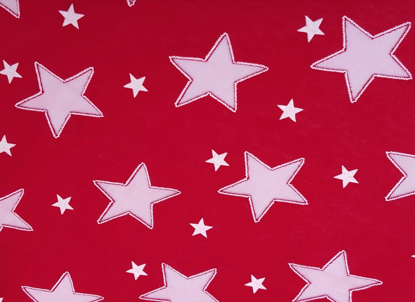 Red Cotton Jersey Burnout Stars 10/15