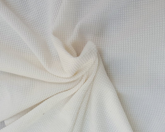 Ivory PFD Modal Cotton Thermal Knit Pre Washed