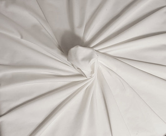 White Activewear Poly Spandex Jersey