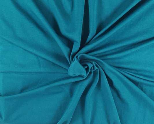 Teal Organic Cotton Spandex Jersey 210 GSM