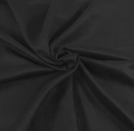 Black Double Sided Micro Vegan Suede