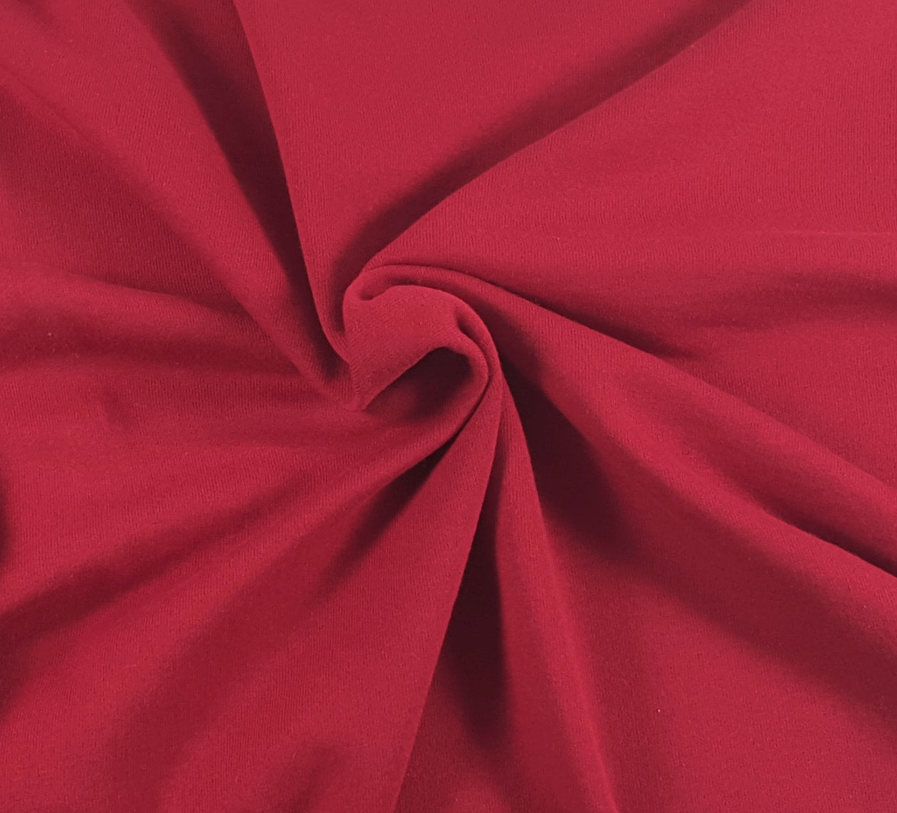 Red Cotton Blend Fleece