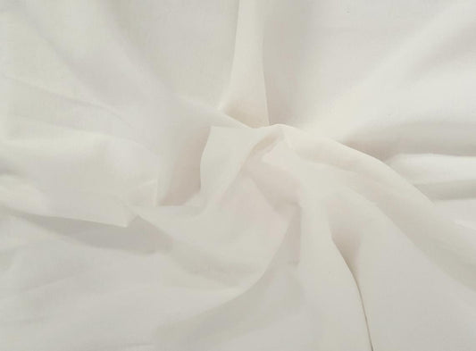 Prewashed Off White Woven Tencel Cotton Twill