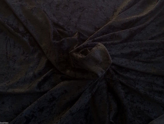 Black Panne Velvet