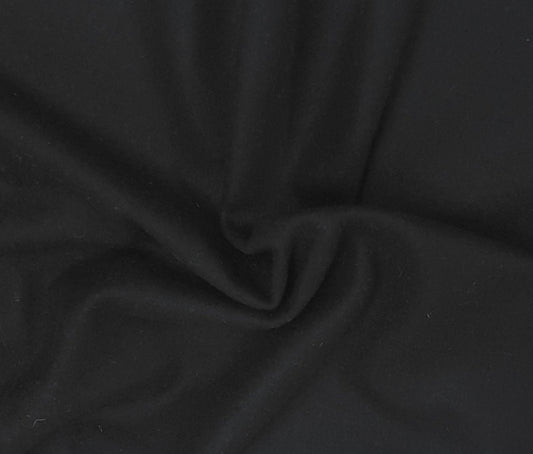 Black 100% Woven Wool 330GSM