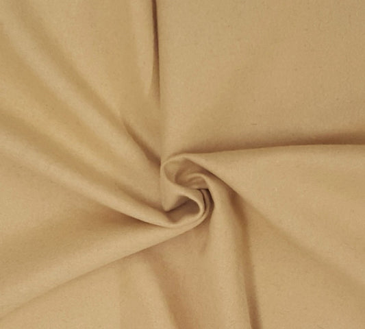 Beige Woven Wool